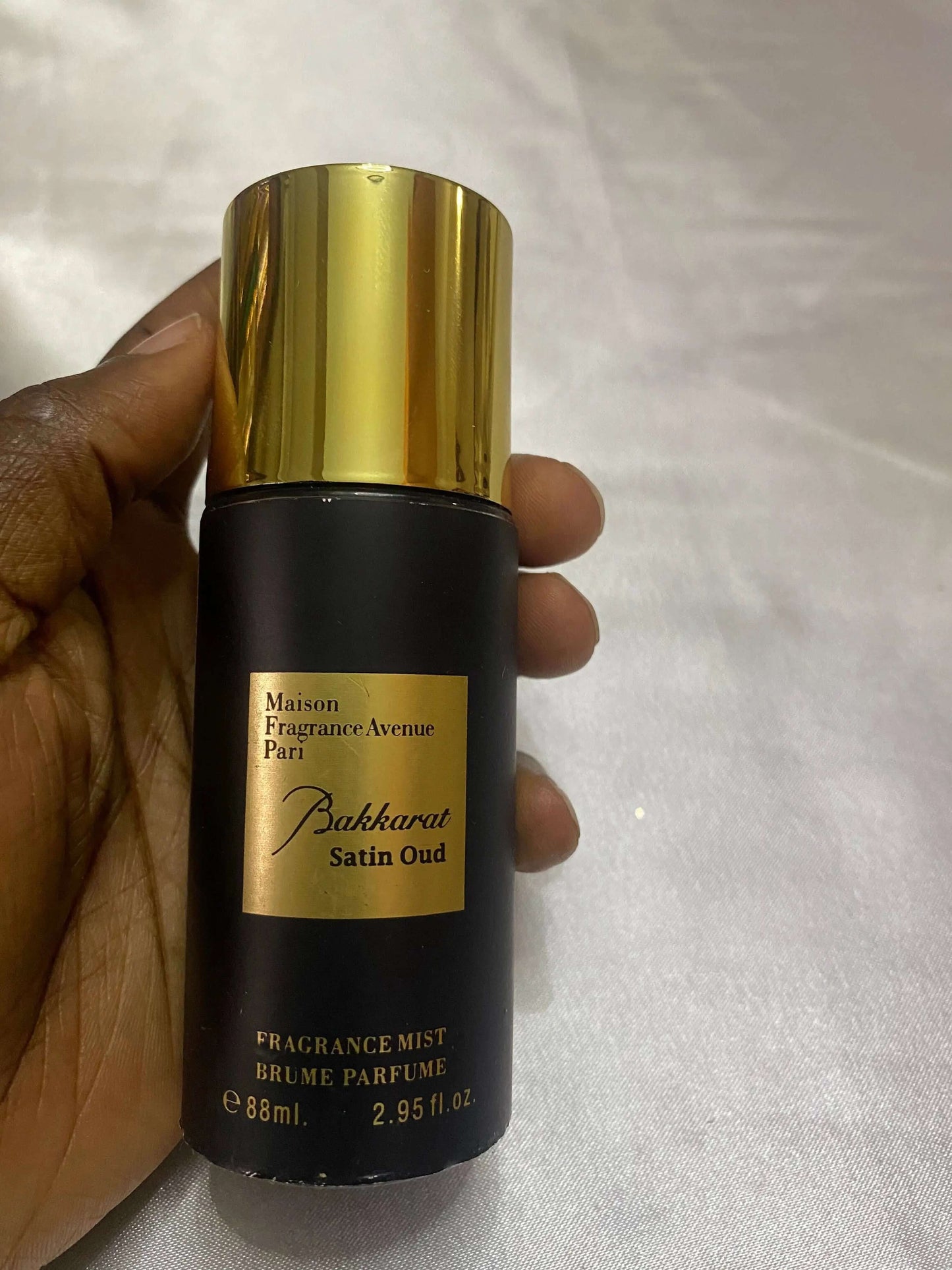 Bakkarat Satin Oud Mini Fragrance Mist - La Mimz Beauty & Fashion Store