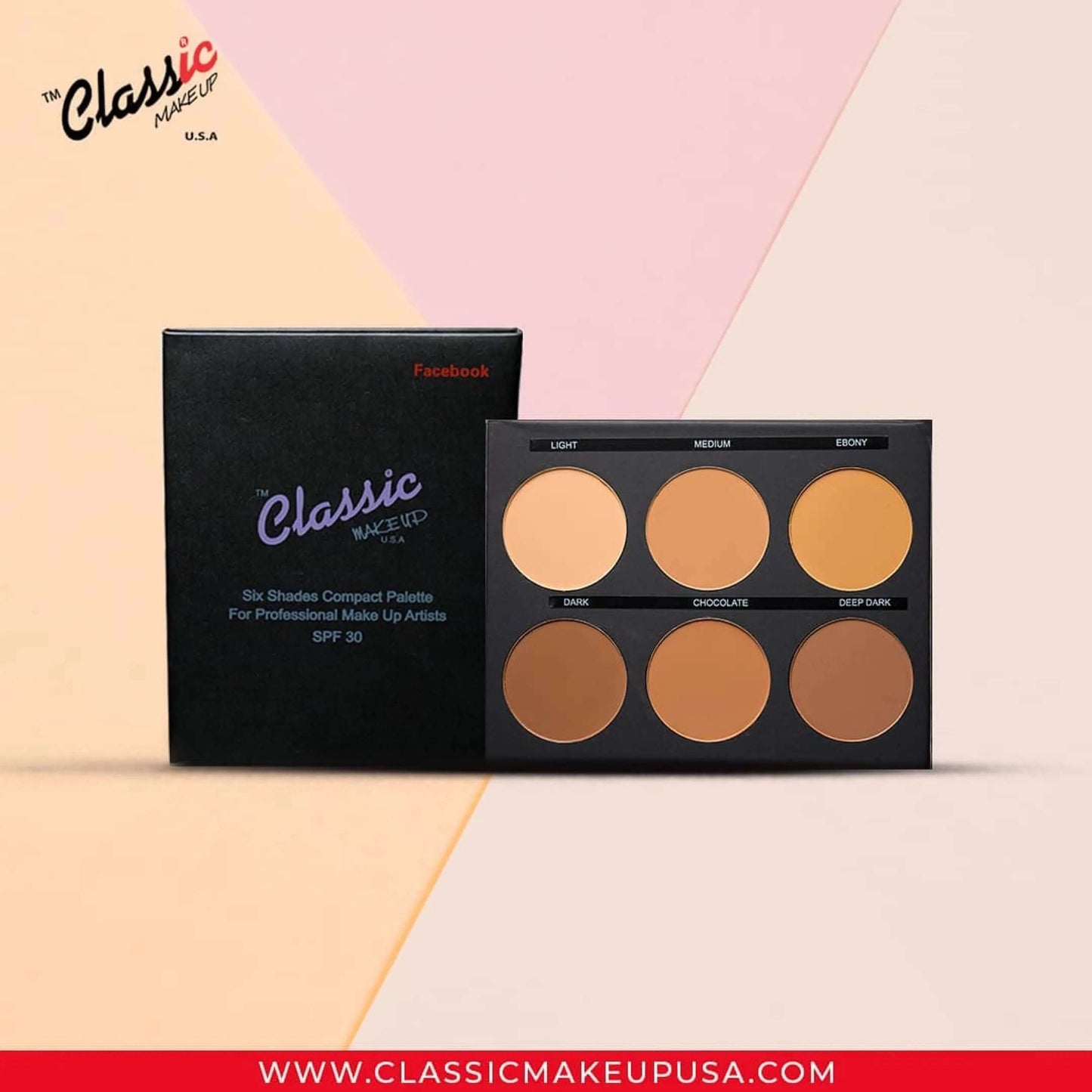 Classic 6 in 1 Facebook Palette - La Mimz Beauty & Fashion Store