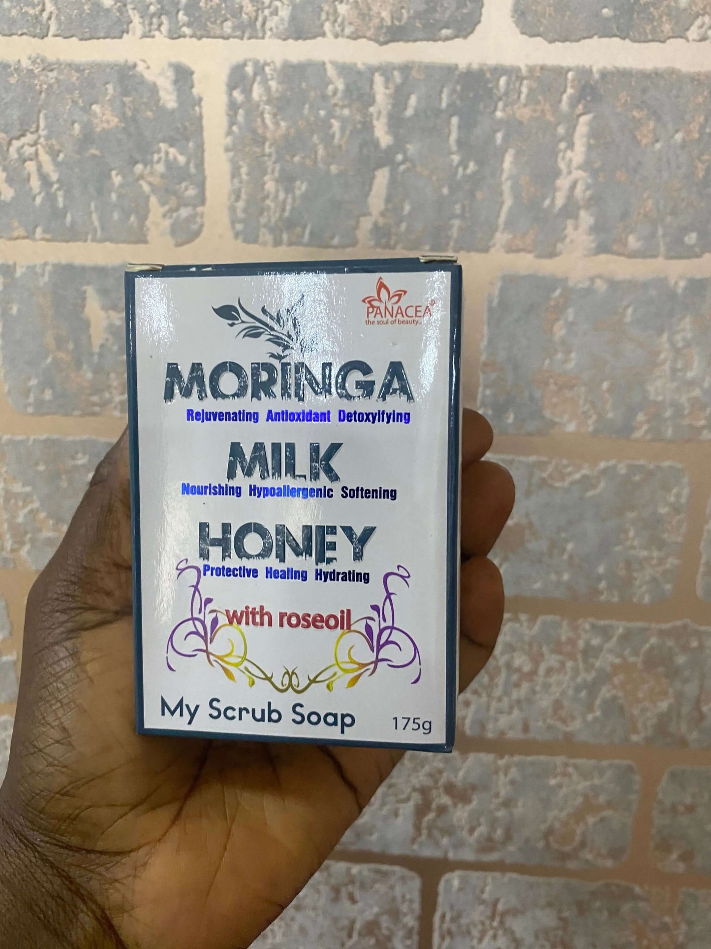 Moringa Milk Honey Oil Scrub Soap - La Mimz Beauty & Fashion Store