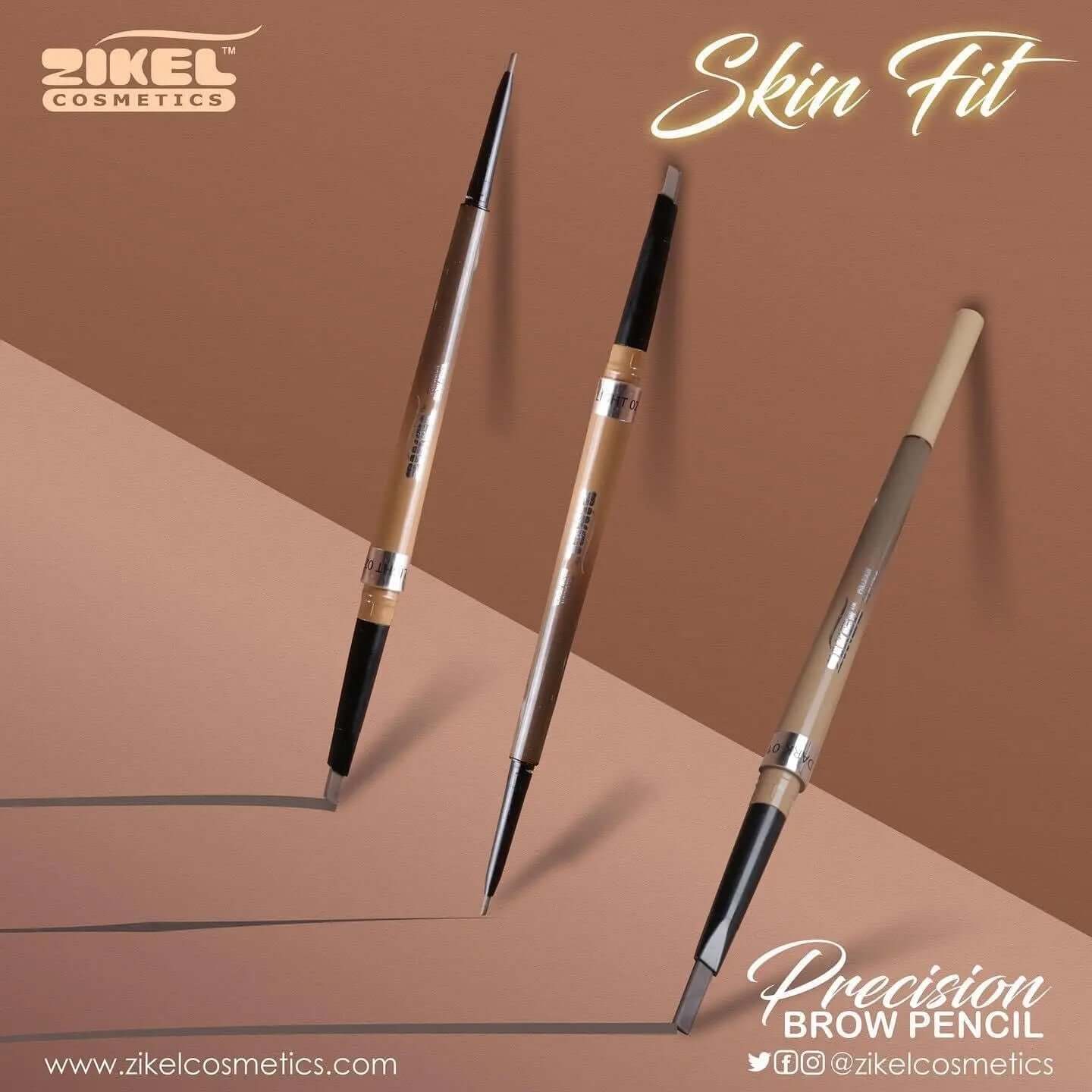 Zikel Skinfit Precision Eyebrow Pencil - La Mimz Beauty & Fashion Store