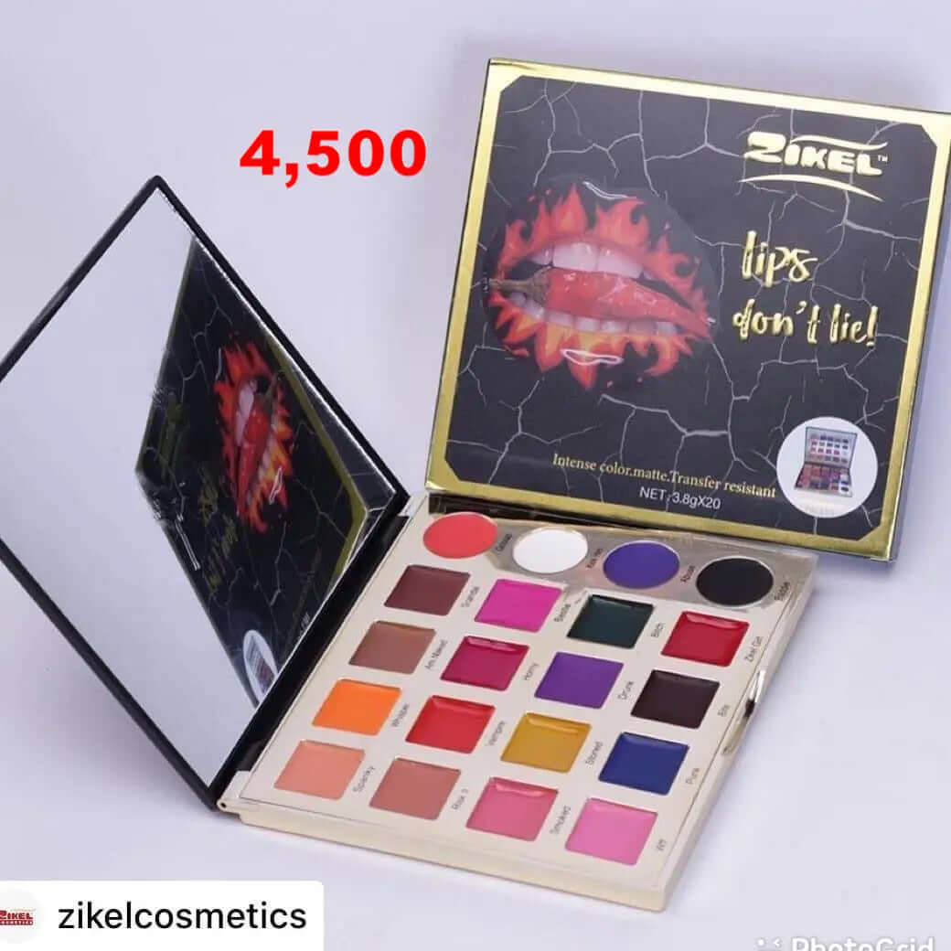 Zikel Lips/Lipstick Palette- Lips Don't Lie - La Mimz Beauty & Fashion Store