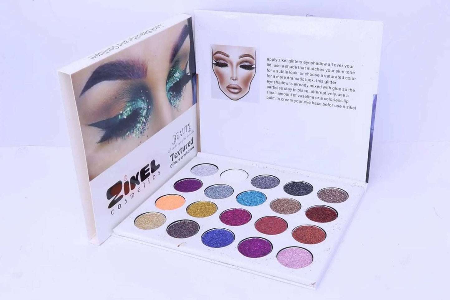 Zikel Glitter Eyeshadow Palette - La Mimz Beauty & Fashion Store