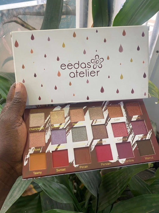 Eedas Atelier 18 Colours Eyeshadow Palette- The Artist Palette - La Mimz Beauty & Fashion Store