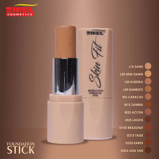 Zikel Skin Fit Stick Foundation - La Mimz Beauty & Fashion Store