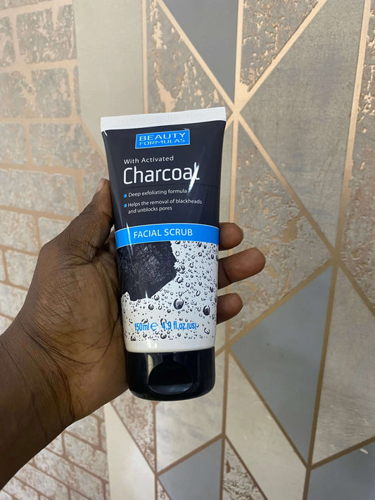 Beauty Formulas Facial Scrub with Activated Charcoal - La Mimz Beauty & Fashion Store