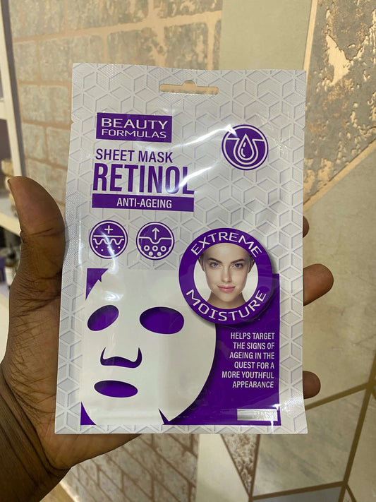 Beauty Formulas Anti Ageing Retinol Sheet Mask - La Mimz Beauty & Fashion Store