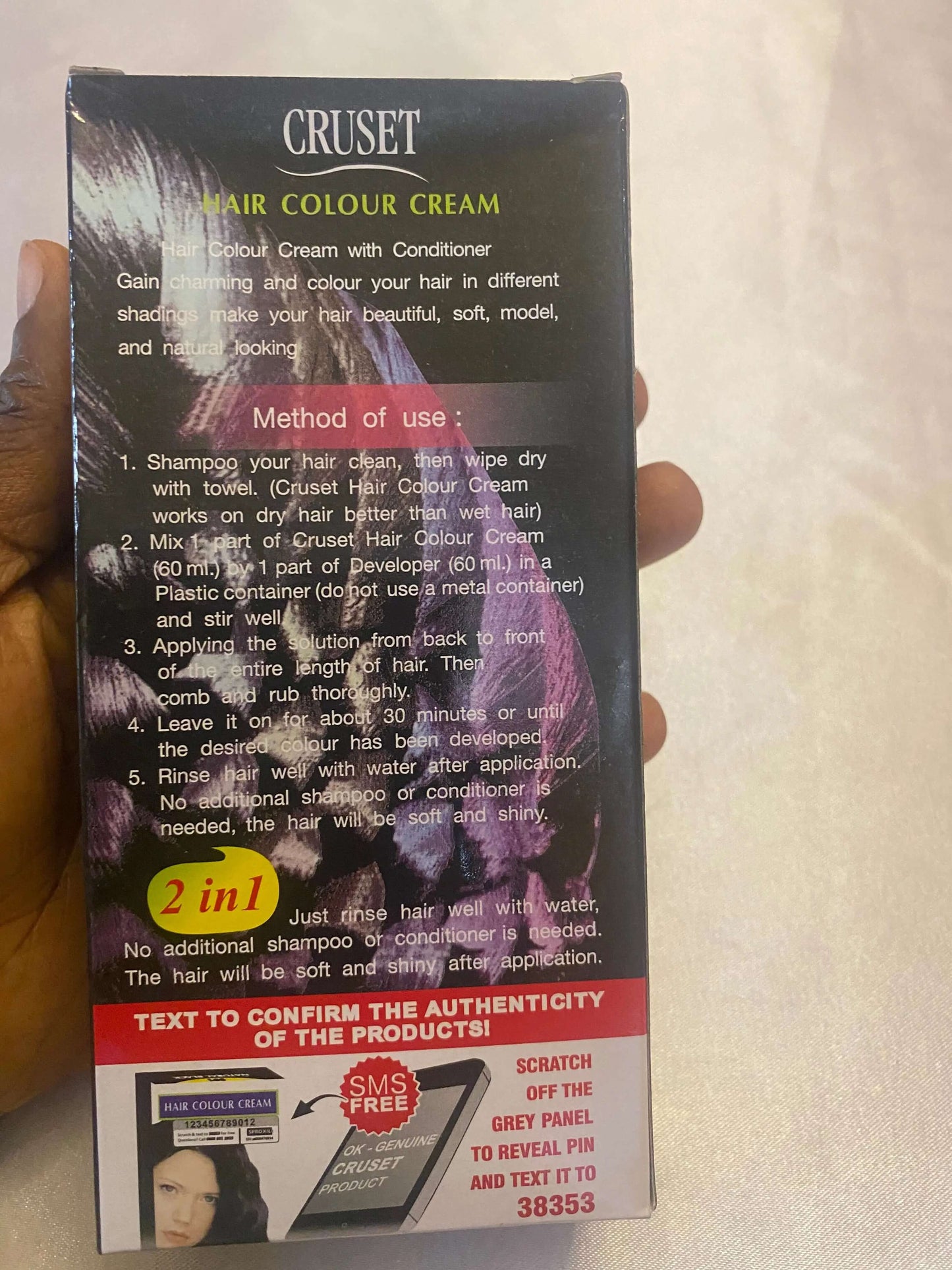 Crusty Hair Colour Cream - La Mimz Beauty & Fashion Store