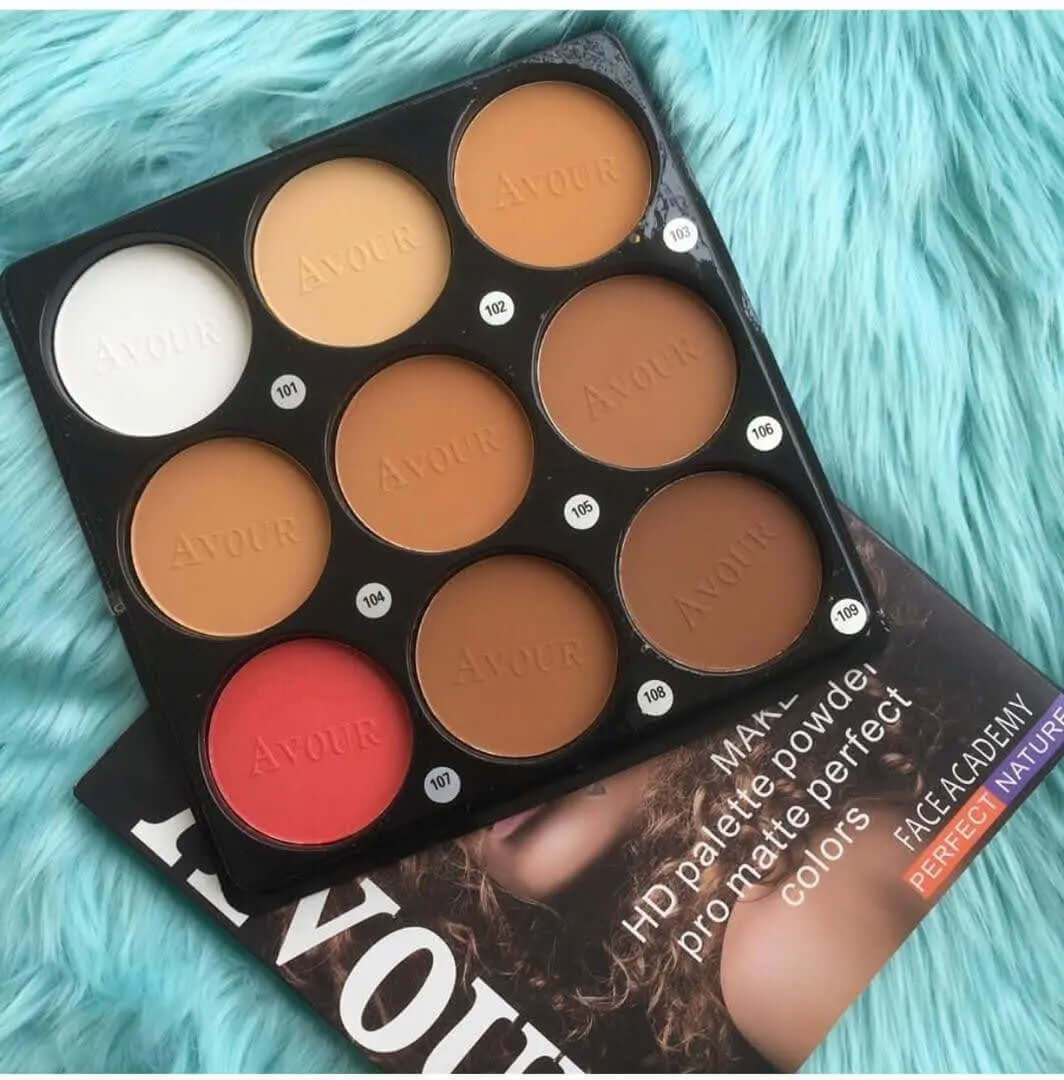 Avour 9in1 Powder Palette - La Mimz Beauty & Fashion Store