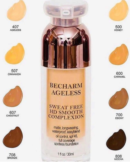 BECHARM AGELESS  SWEAT FREE HD SMOOTH COMPLEXION FOUNDATION - La Mimz Beauty & Fashion Store