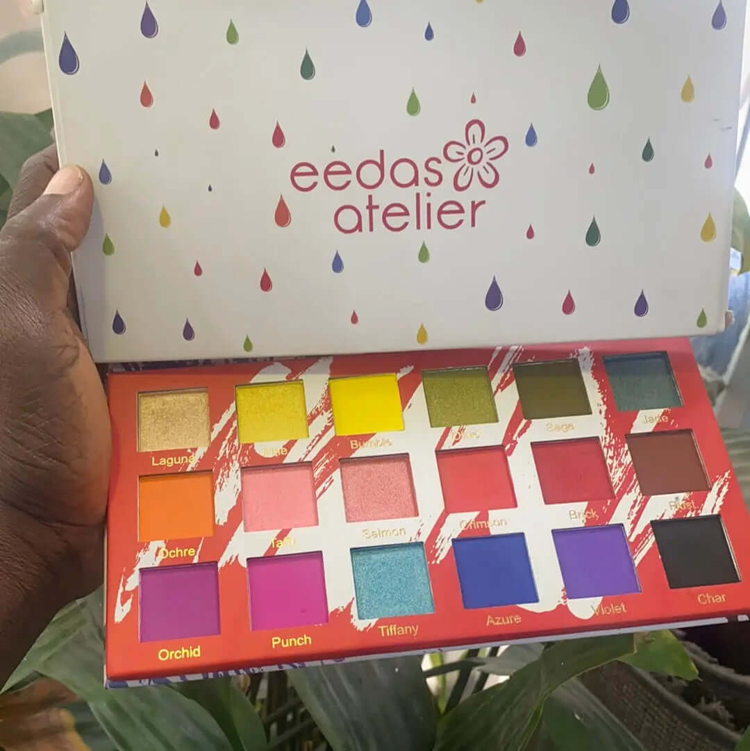 Eedas Atelier 18 Colours Eyeshadow The Artist Palette 1 - La Mimz Beauty & Fashion Store