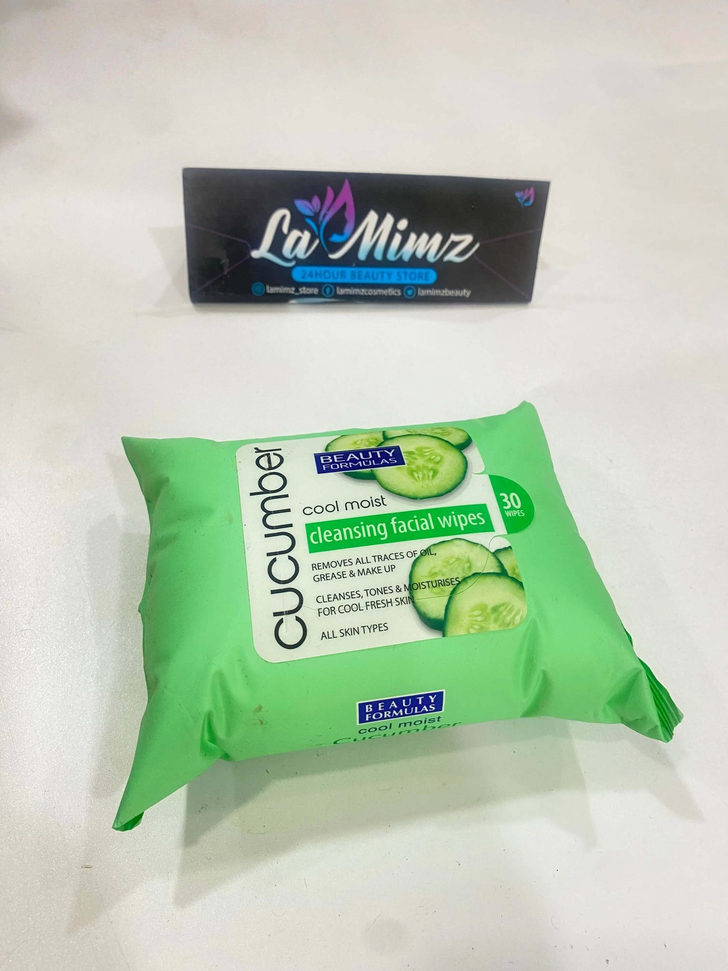 Beauty Formulas Cool Moist Cucumber Cleansing Wipes - La Mimz Beauty & Fashion Store