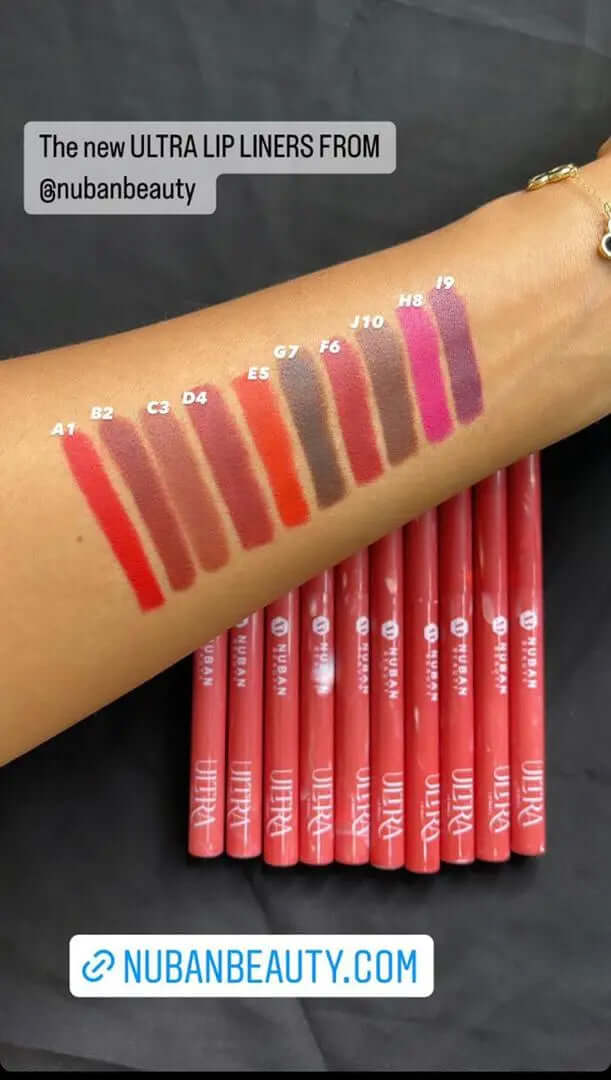 Nuban Ultra Lip Liner Pencils - La Mimz Beauty & Fashion Store