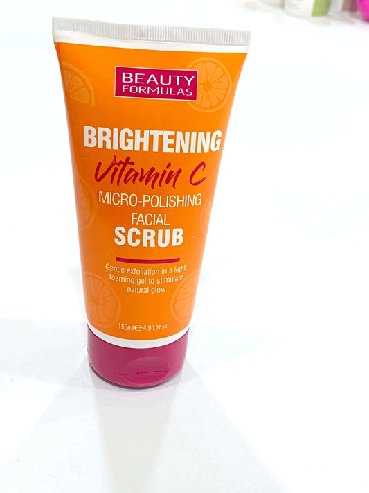 Beauty Formulas Brightening Vitamin C Micro Polishing facial Scrub - La Mimz Beauty & Fashion Store