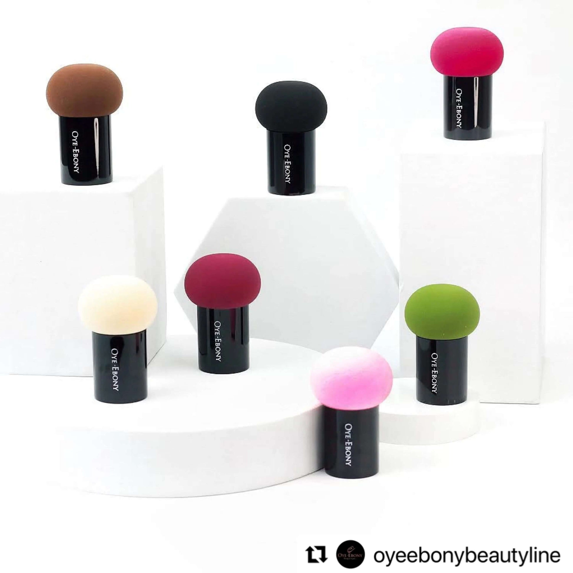 Oye Ebony Beauty Blender with Handle - La Mimz Beauty & Fashion Store