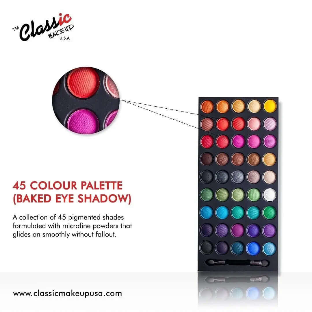 Classic 45 Colour Eyeshadow Palette - La Mimz Beauty & Fashion Store