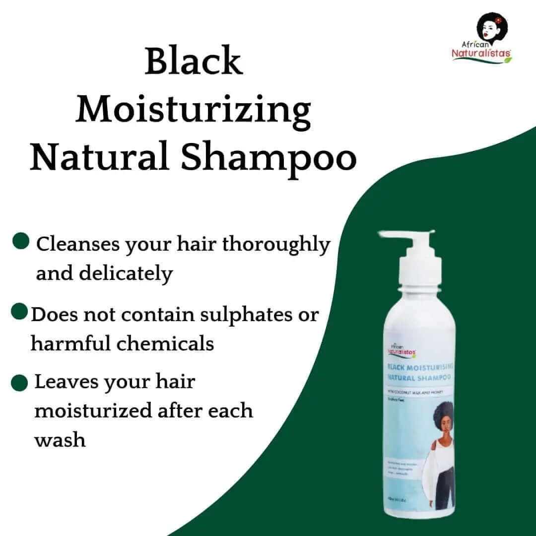 African Naturalistas Black Moisturising Shampoo - La Mimz Beauty & Fashion Store