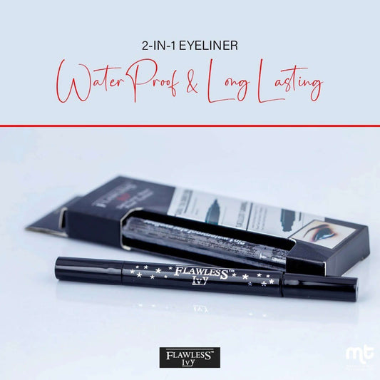 Flawless Ivy 2in1 Eyeliner- Felt tip - La Mimz Beauty & Fashion Store