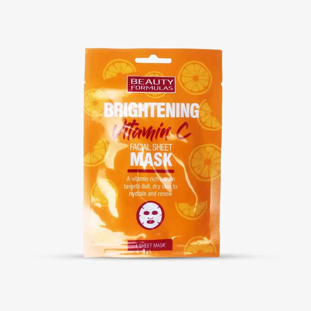 Beauty Formulas Brightening Vitamin C Facial Sheet Mask - La Mimz Beauty & Fashion Store