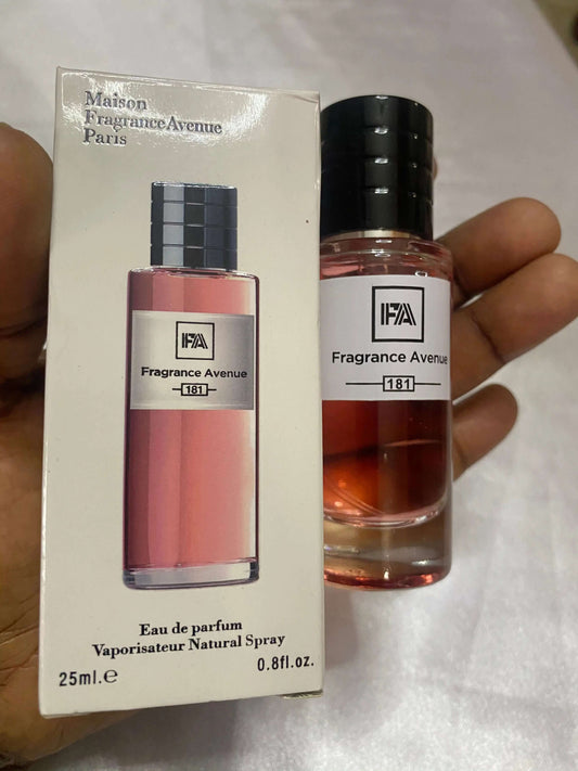 Fragrance Avenue Mini Perfume No 181 - La Mimz Beauty & Fashion Store